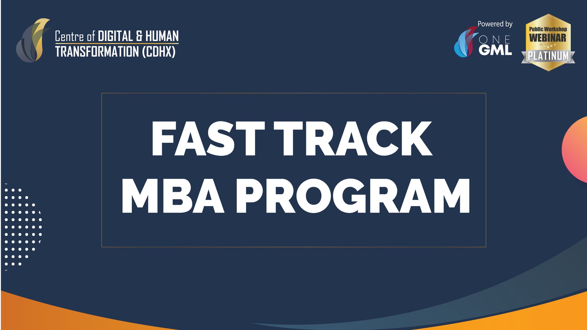 Fast Track MBA Program