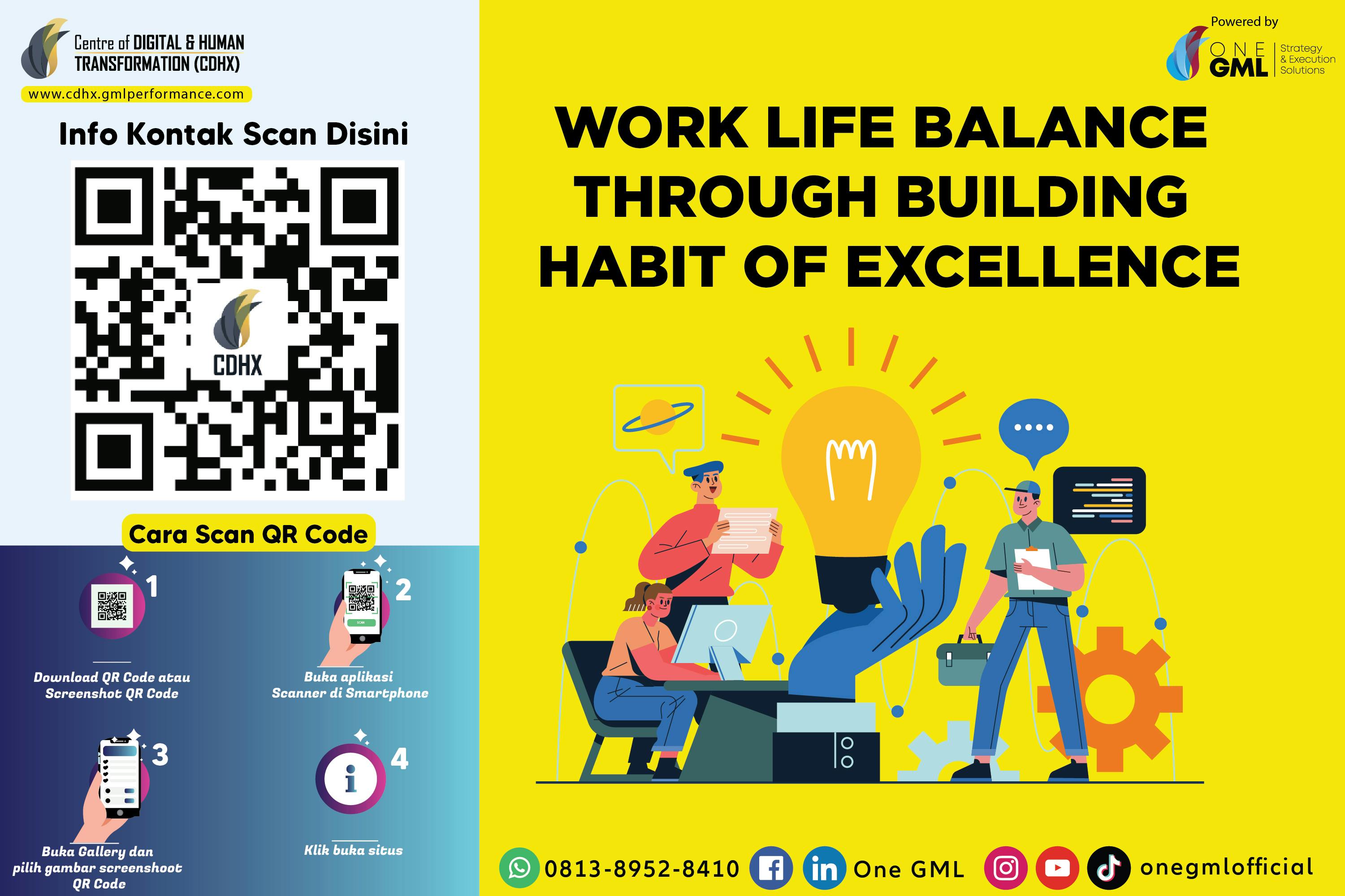 Work Life Balance through Building Habit of Excellence